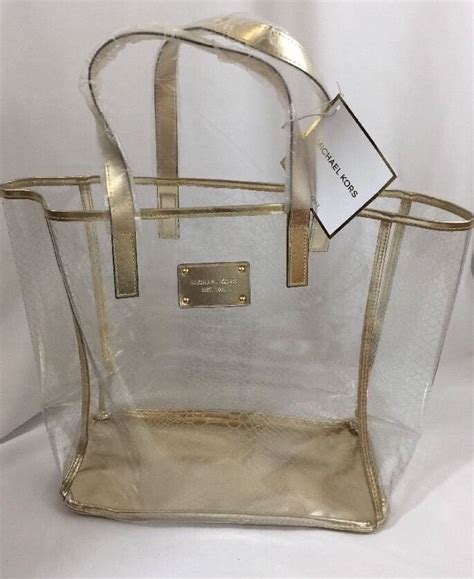 clear michael kors handbags|Michael Kors beach tote bag.